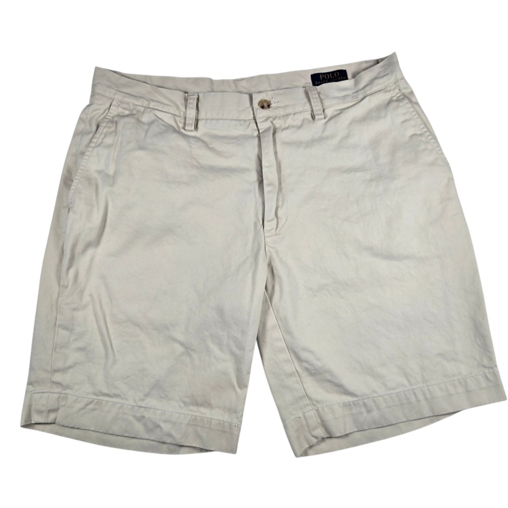 Polo Ralph Lauren Classic Fit Tan Khaki Chino 9" Inseam Shorts- Men's Size 33